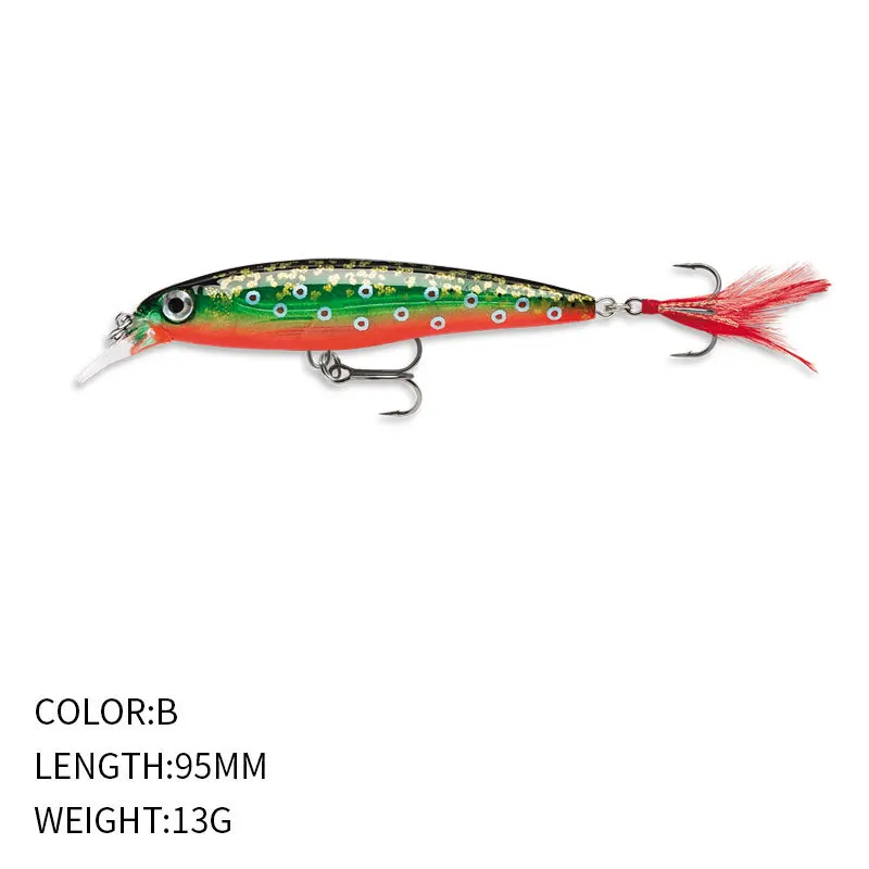Wholesale Luya Bait 95Mm/13G High Transmittance Strong Lure Fish Sea Trout Fishing Lures