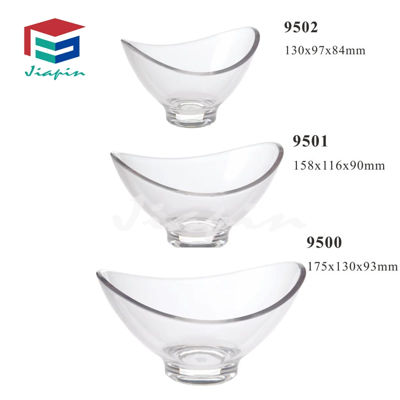 Decorative boat shape M&M chocolate bean bowl for party plastic boat shaped salad bowl