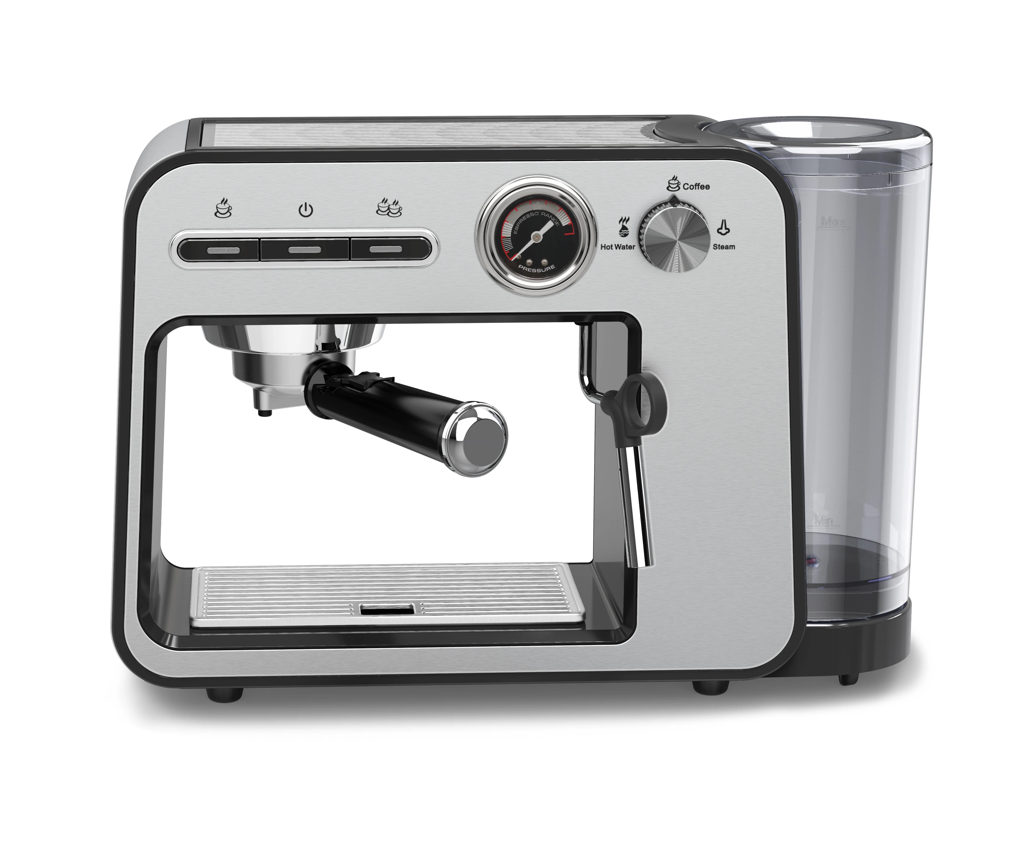Professional Household Automatic Portable Stainless Steel Italian Electric Multi Function Espresso Coffee Maker