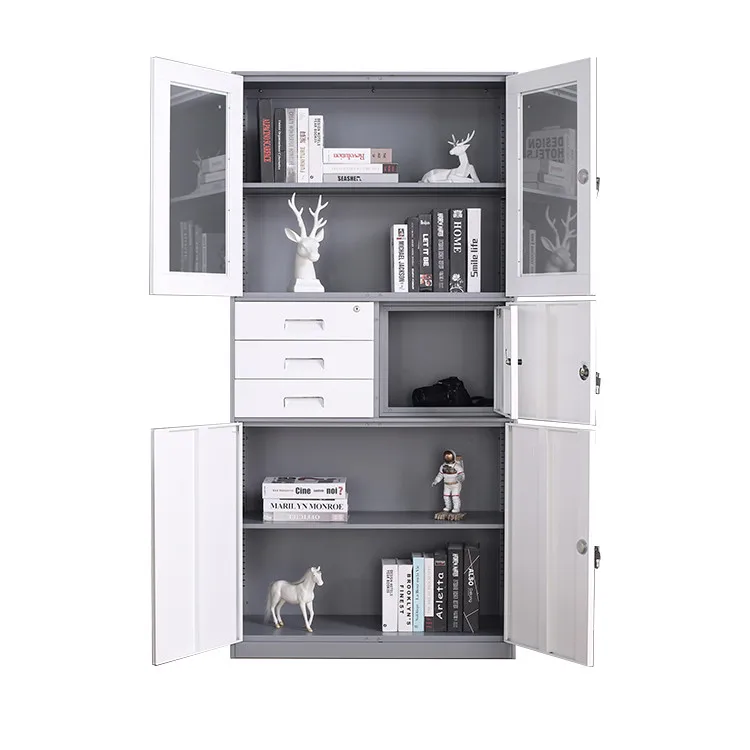 Modern Office furniture equipments 3 drawer metal tambour door luoyang mobile caddy pedestal storage drawers filing file cabinet