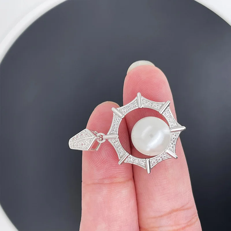 High End Brand Luxury Zircon Real Pearl Jewelry Set