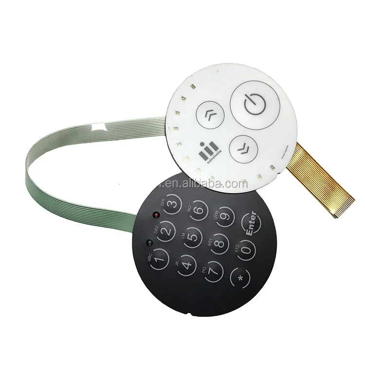 Glossy finish custom membrane switch keypad