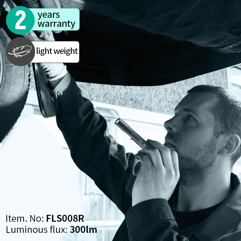 ALS 300lm flashlight pen easy carry waterproof helmet flashlight