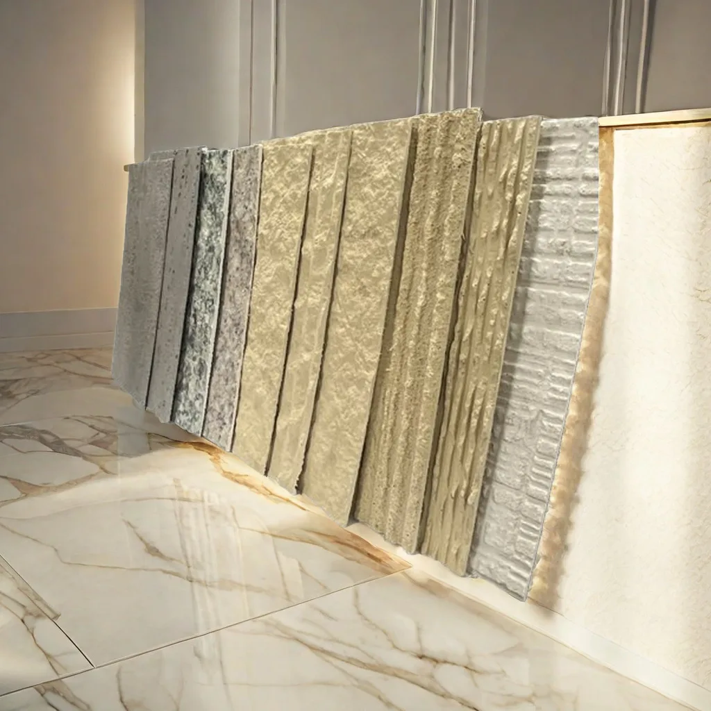 China  Polyurethane Artificial Stone Flexible Cladding Panels Soft Cultured Stone Wall Panel