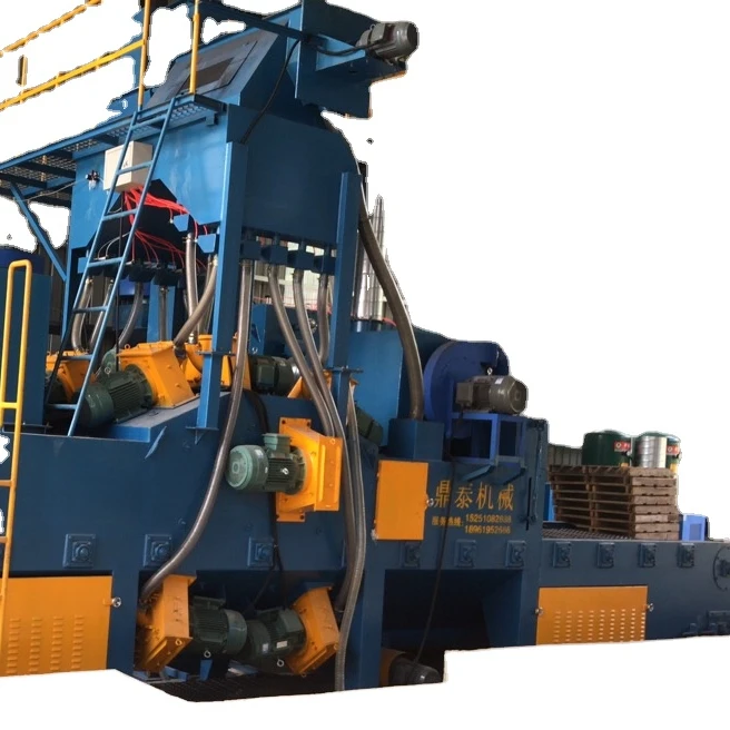 Lost foam castings shot blasting machine , metal surface cleaning equipment