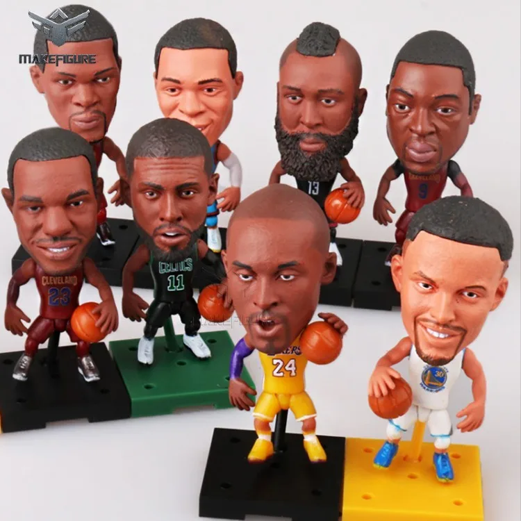famous basketball player figurine toy, custom made 3inch pvc basketball figure for giveaway, basketball sports event figure toy