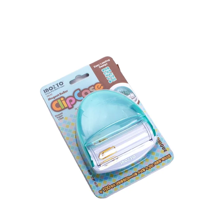 Magnetic Clip Dispenser Paper Clip Storage Box Transparent Fashionable Picture Office School Home OEM Service Accepted 100 CD01