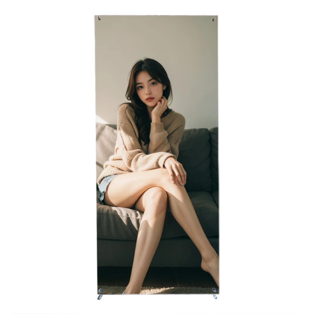 Wholesale 60*160cm 80*180cm Advertising Trade Show Metal Frame Floor X Banner Display Stand