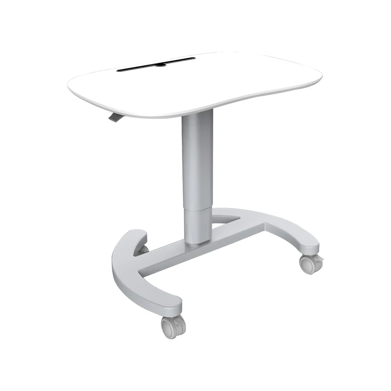 Pneumatic Adjustable Height Laptop Desk,Sit And Stand Mobile,Ergonomic Design,Excellent Lectern For Classrooms,Offices