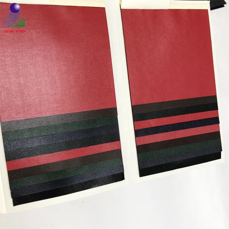 
120gsm single side embossed leatherette paper for jewelry box packing 