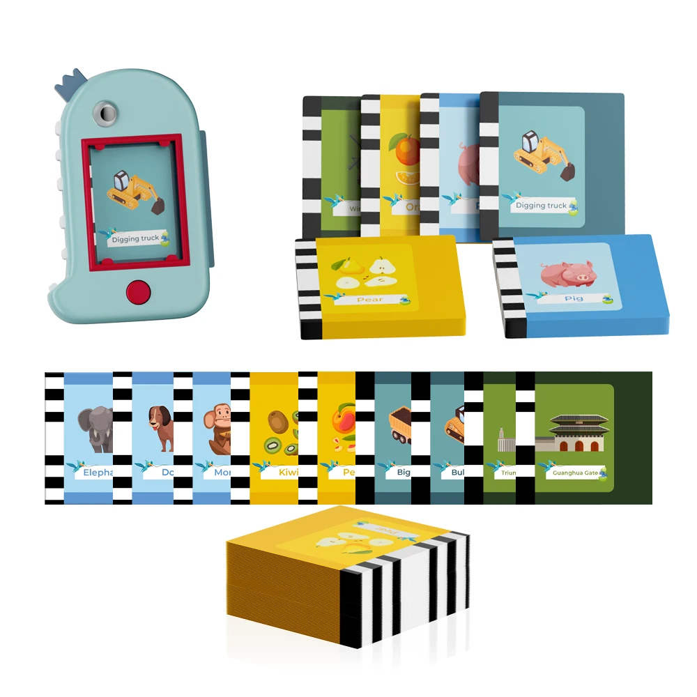 2023 Customize Flash Cards for Kids Portable Educational Learning Machine