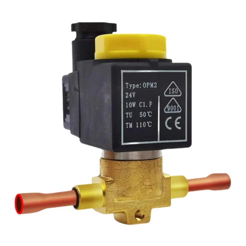DC24v Welding 9.52mm Solenoid Valve Coil DC 24V Air Conditioning Refrigeration 2 Way Solenoid Valve