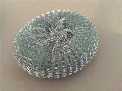 dish washing scrubber mesh galvanized metal scourer for kitchen