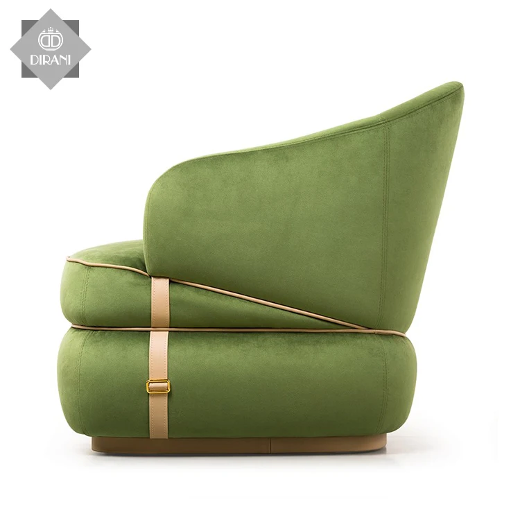 high luxurious unique shape standard single sofa size living room single seat sofa chair single pink red velvet sofa