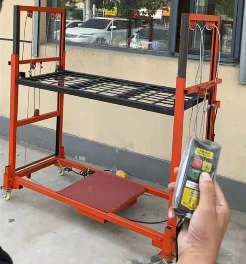 wendy Hot sale 200-500 kg portable electric lifting scaffolding electric lift platform electric scaffold lift