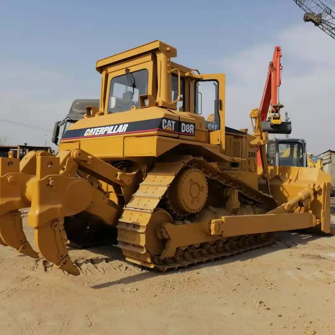 Used Cat D8R Bulldozer Brands Cheap Price Full-hydraulic 320hp Heavy Crawler Dozer Caterpillar D8 Bulldozer
