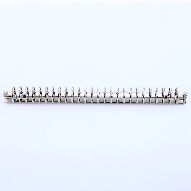Spot sale factory 26 ring binder mechanism hollow binder clip metal