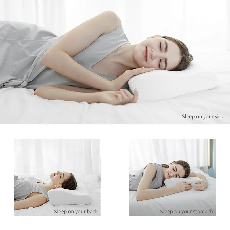 HNOS sleep set high quality pillow ergonomics super ergonomic memory foam  pillow solid