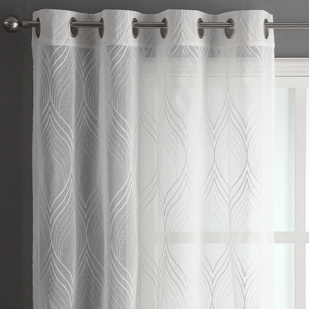 OWENIE Vintage Romantic Salon Window Curtain Sheer Living Room Drapes and Curtains