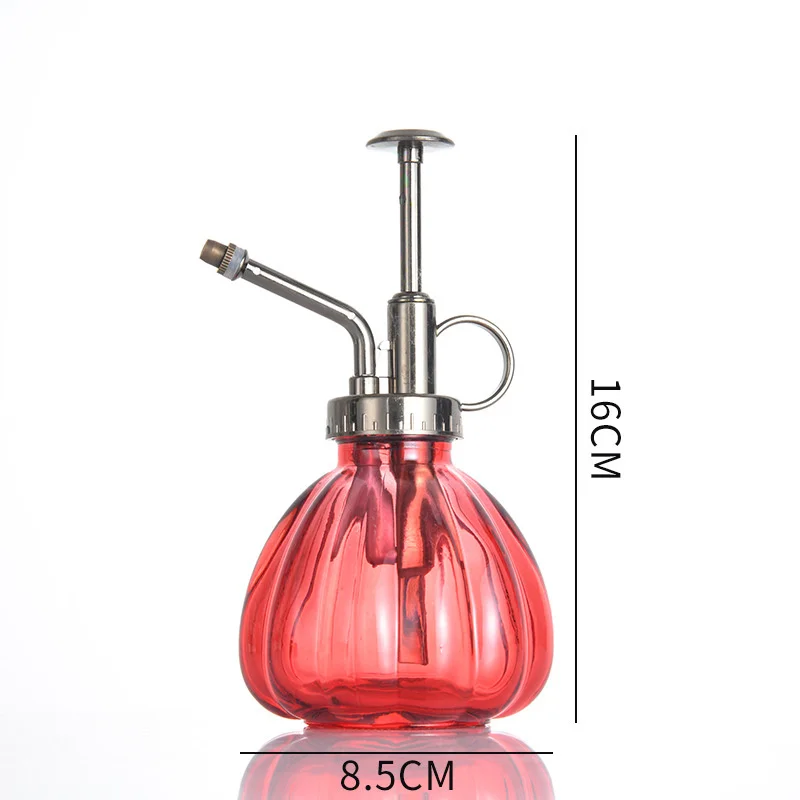 Spot wholesale unique color customizable 200ml glass watering can mini