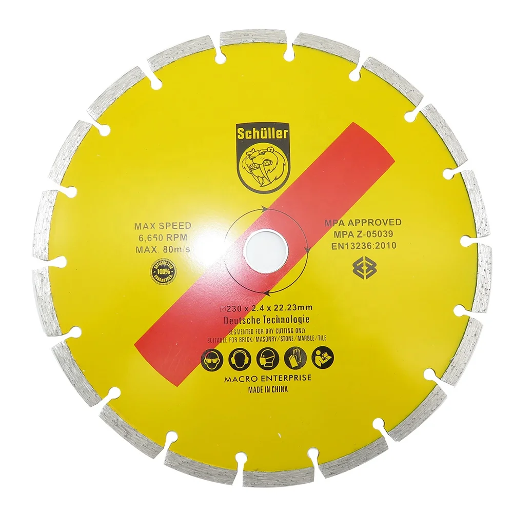 Hot/Cold Press Diamond Saw Blade Dry Cutting Disc Stone Cutting Tools