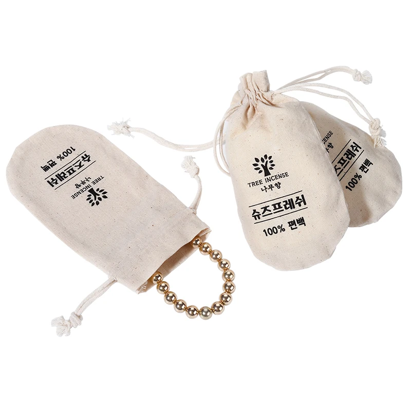 eco friendly reusalbe cotton pouch canvas  Custom Drawstring Canvas bag Jewelry Gift Pouches canvas bag drawstring cotton pouch