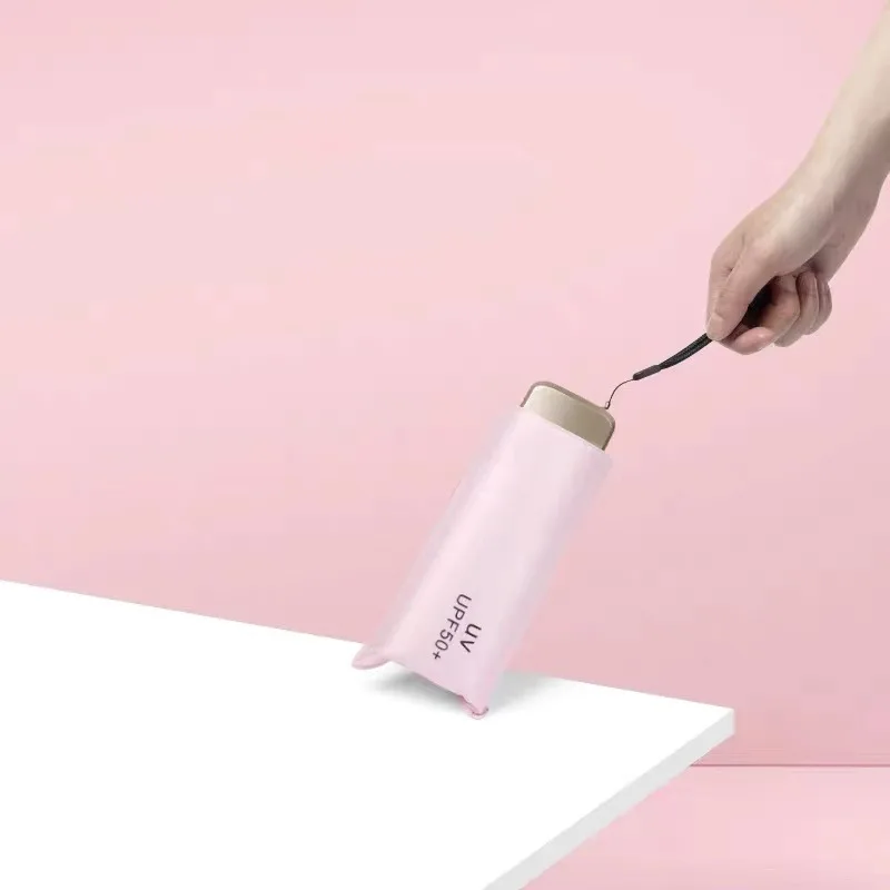 Портативный складной ультралегкий 5 зонт Sunblock УФ Мини Карманный
