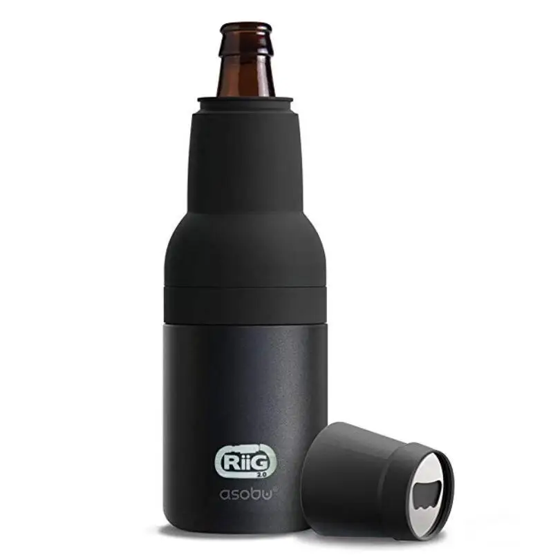 Double Walled Stainless Steel Beer Bottle, Eco-friendly Beer 2 Go Vacuum Insulated stainless steel can cooler and bottle holder