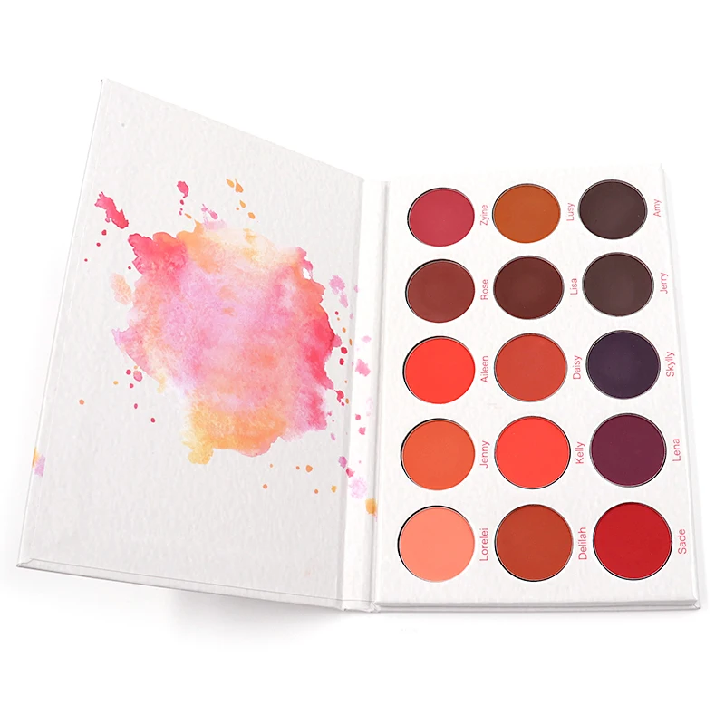 
2021 custom dark color private label eyeshadow palette vegan curently free eye shadow 