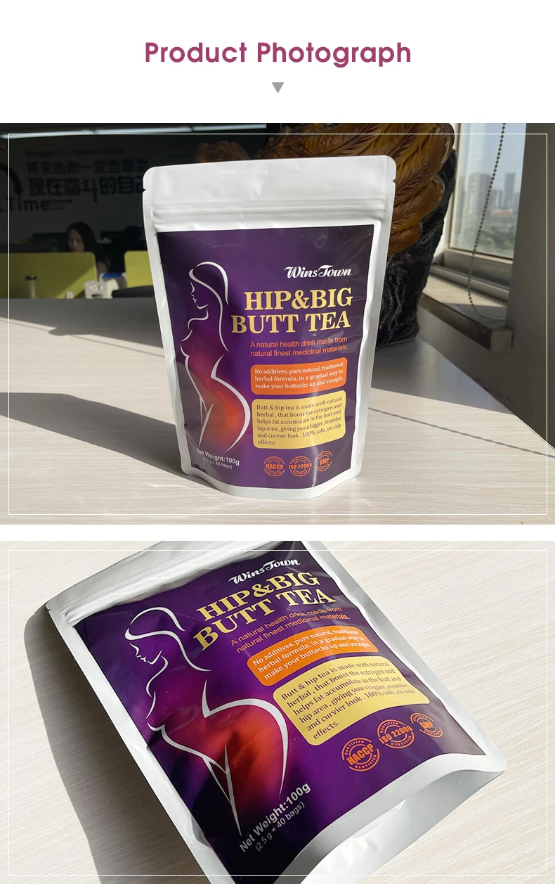 wholesale Bigger Hip Up tea Custom Fully Effective Enhancement Sexy Firming Buttock supplements herbal big Butt Hip tea