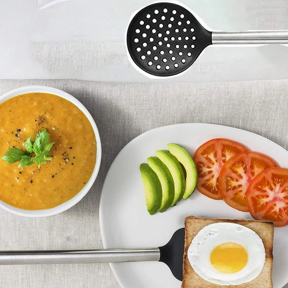 Silicone Kitchen Utensil set -23 Cooking Utensils, Kitchen Gadgets for Nonstick Cookware Set