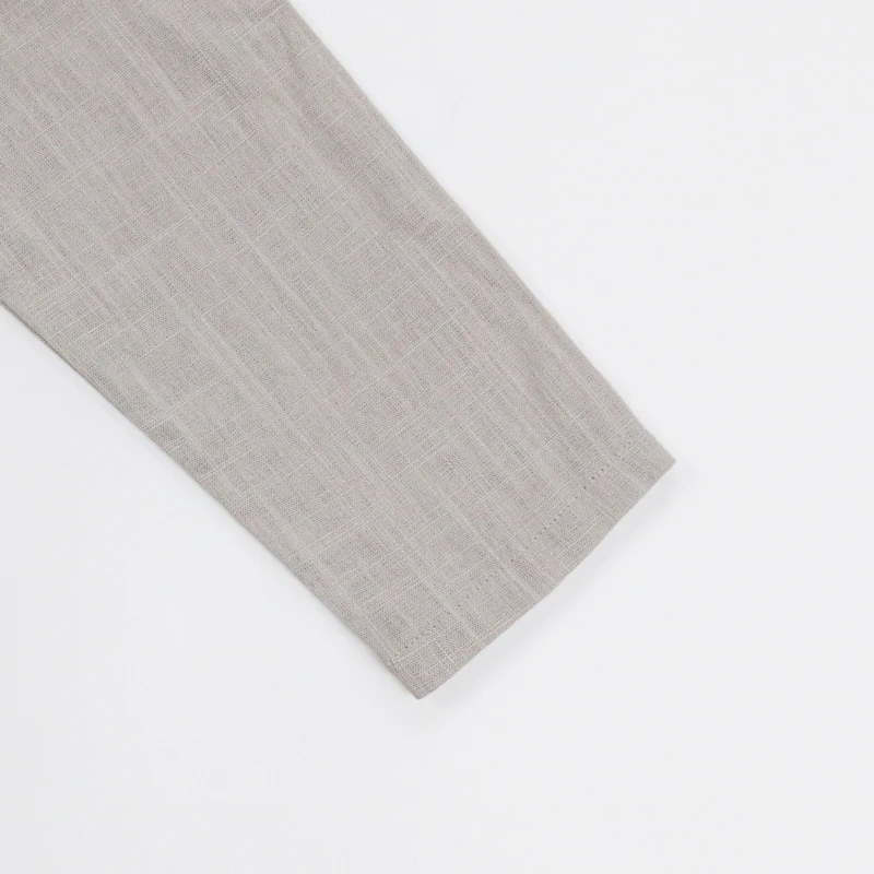 
Autumn Gray Boutique Organic Linen High Quality Hot Sale Kids Gift Long Sleeve Baby T-shirt 