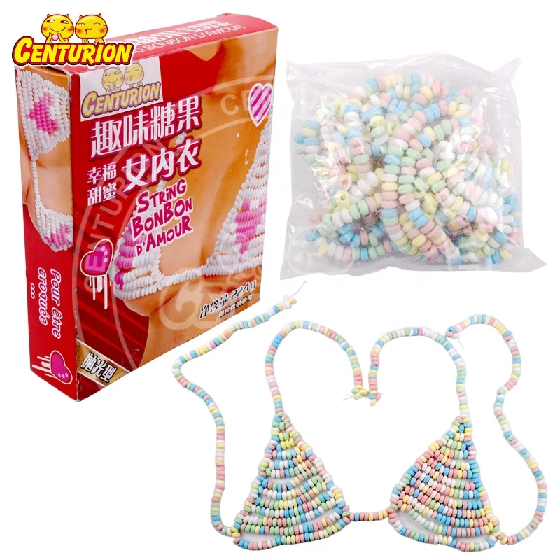 Wholesale oem bra shape fruit flavor compressed sour candy halal sweets candy factory