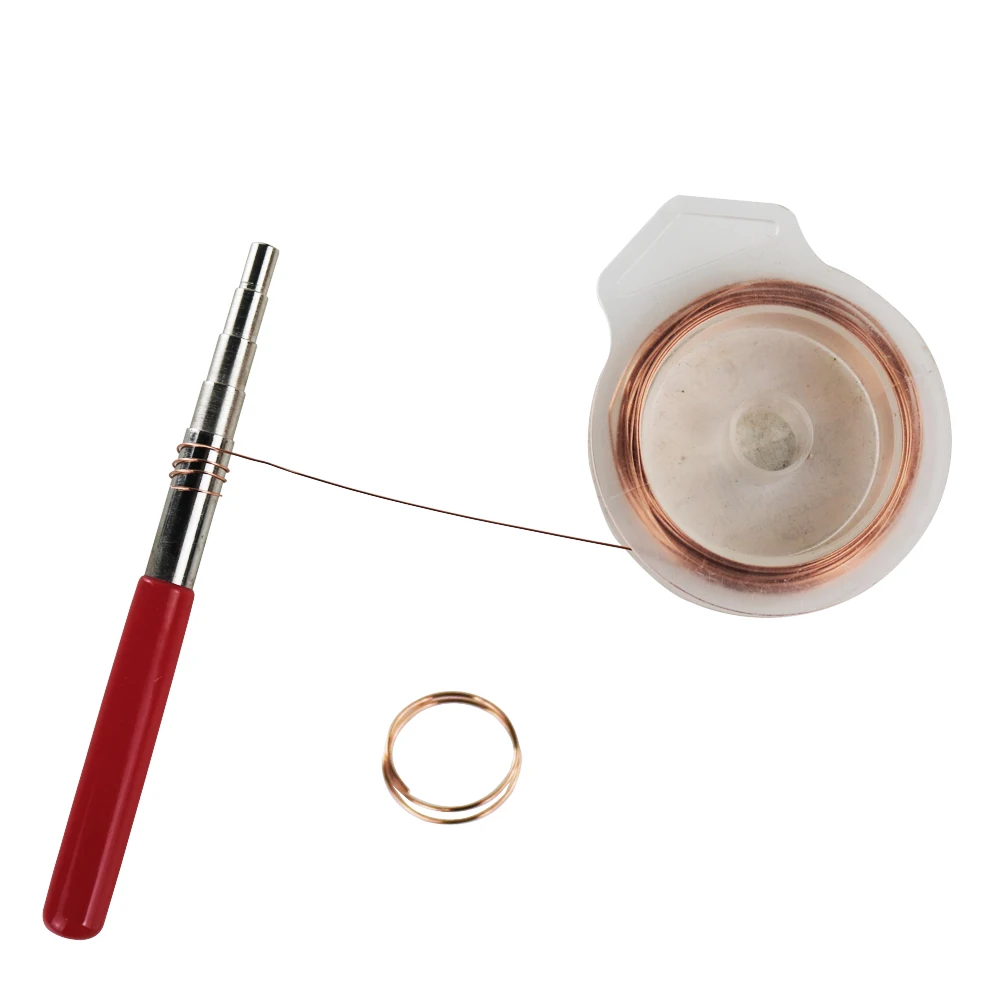 Wire Looping Wrapping Step Mandel Steel Round Bead Working Loop Jump Ring Metal Jewelry Forming Tool with 2pcs and 10 Sizes