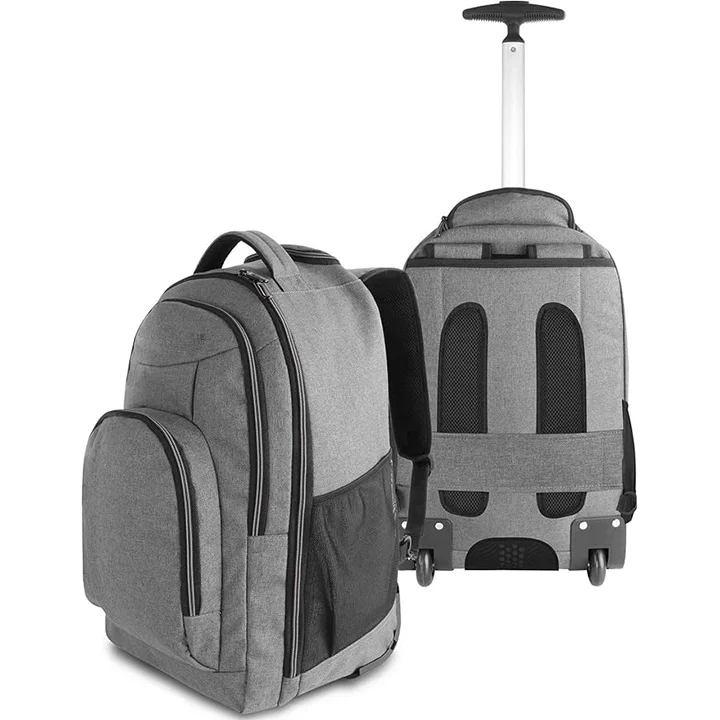 Factory Price Wheeled Rolling Rucksack Backpack Custom Logo Fashion Travel Waterproof Business Laptop Trolley Laptop Backpack