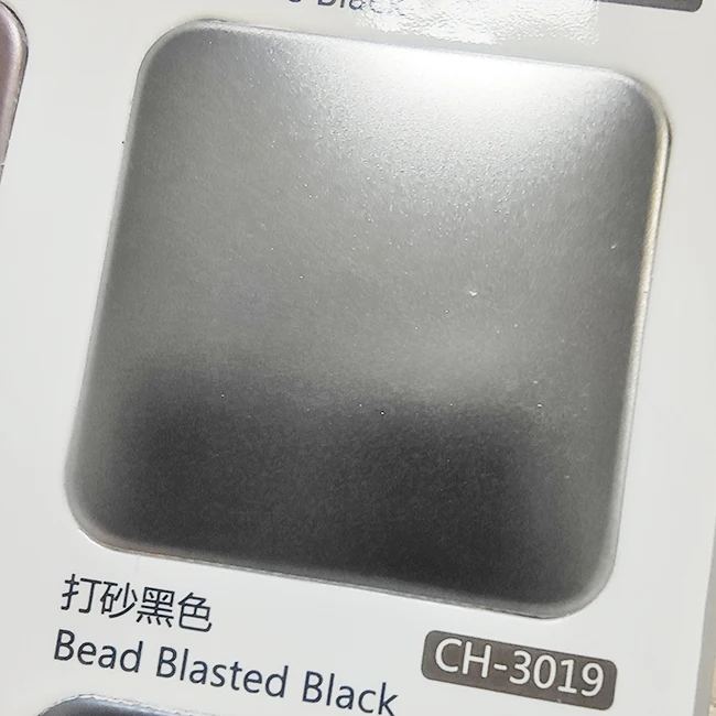 Bead Blasted Black Stainless Steel Sheets  for High Class Restaurants Star Hotel Inox Panel