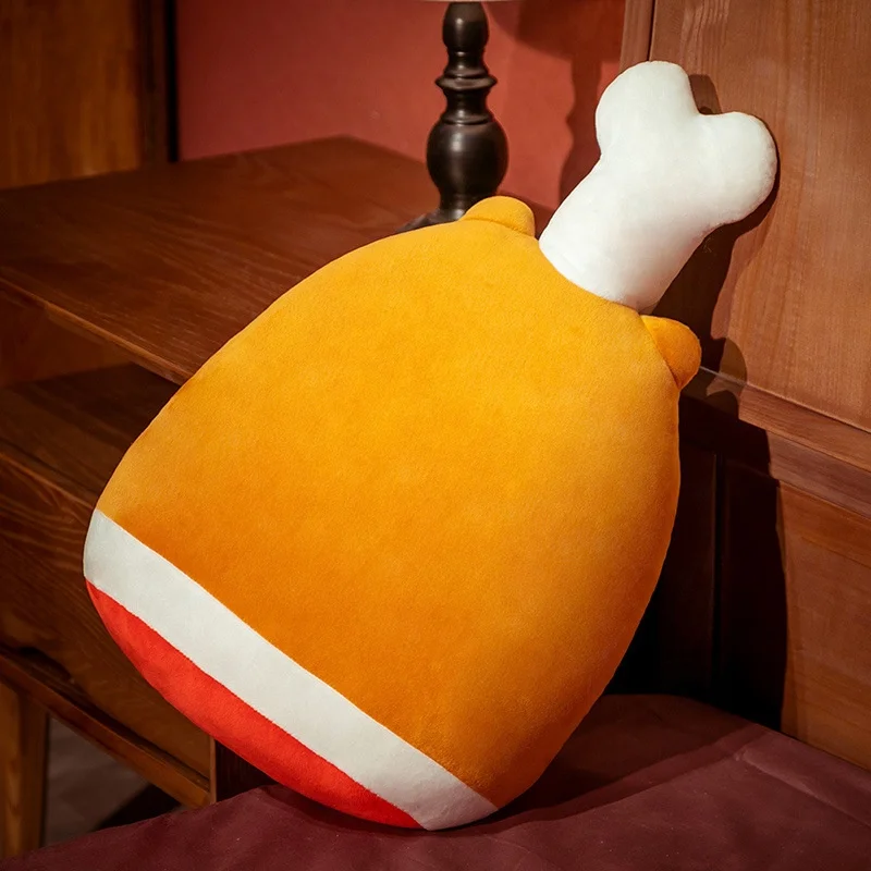 Simulation chicken wings creative pillow custom plush sofa cushion decoration sleeping pillow wholesale