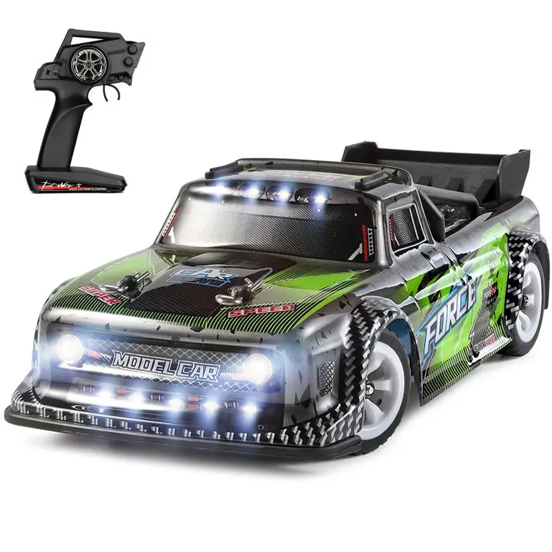 WLtoys 284131 1/28 со светодиодными огнями 2 4 г 4WD 30 км/ч Металлическое шасси электрические высокоскоростные внедорожные дрифтерные радиоуправляемые автомобили