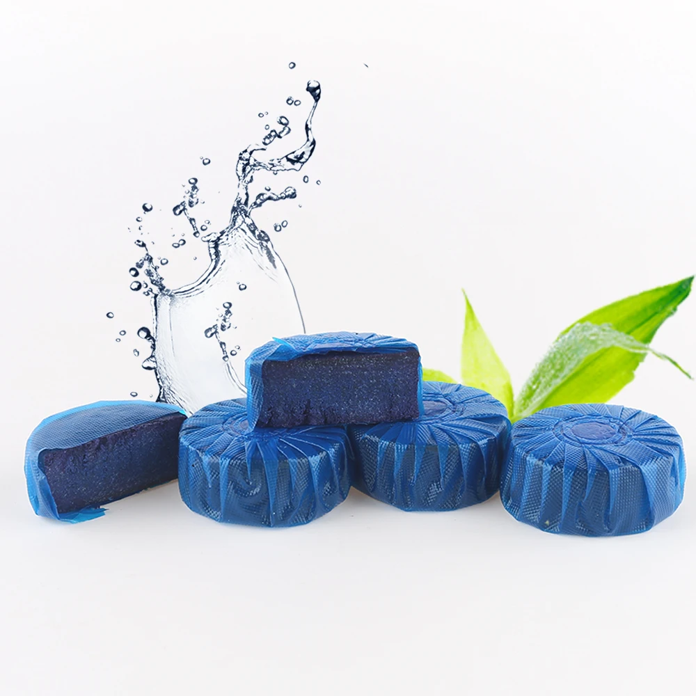 Blue Bubble Toilet Bowl Cleaner Block Blue in Cistern Blocks Toilet Deodorant Tablet
