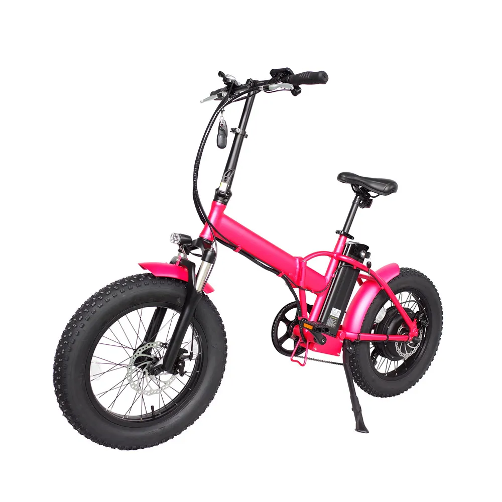  500w Direct Hub Motor 20 Inch Wheels Folding Bike with 48v 13ah Lithium