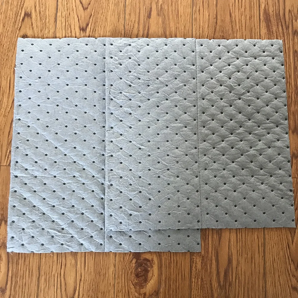 100%Environmental Hazchem Particulate  Polyester Nonwoven Spunbond  Fabric Polypropylene Oil Absorbent Pads
