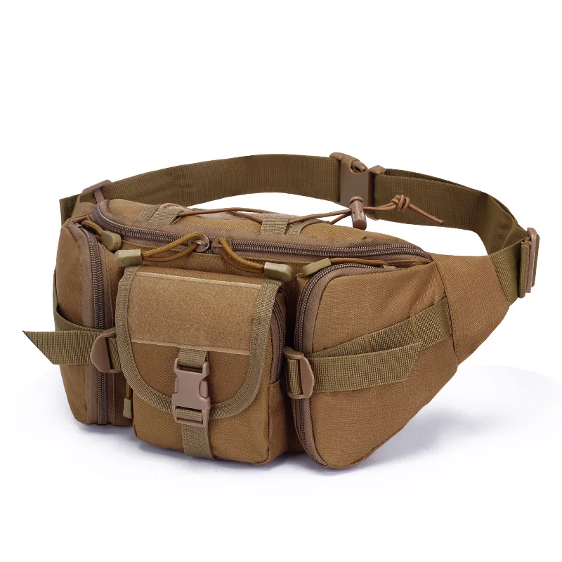 2024 Tactical Waist Bag Hiking Camping Elastic Belt Waterproof Sport Running Riding Fanny Packs Camouflage Tactical Chest Bag