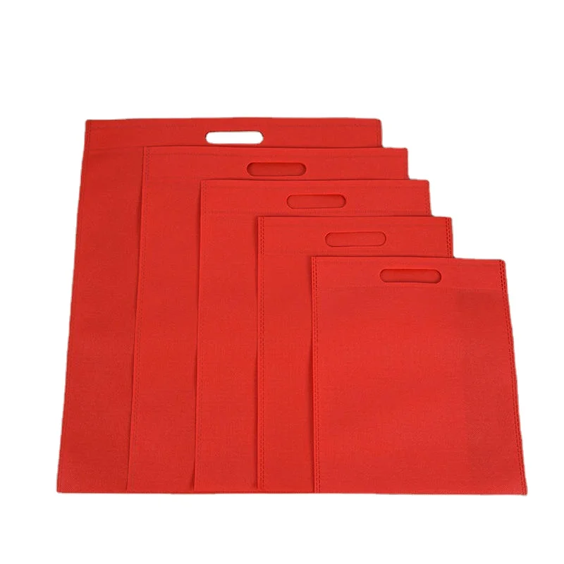 Recyclable Four-Finger Non-Woven Fabric Shopping Bags with Hot Stamping Surface Treatment for Small Clothing Packaging