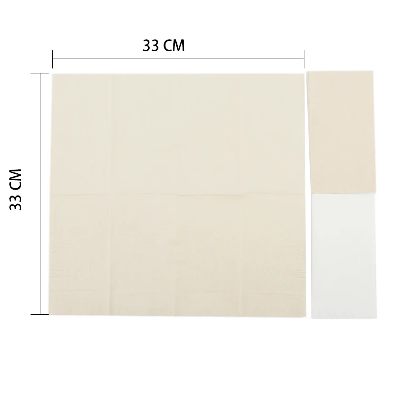 Одноразовые салфетки 25x25 / 33x33 2ply или