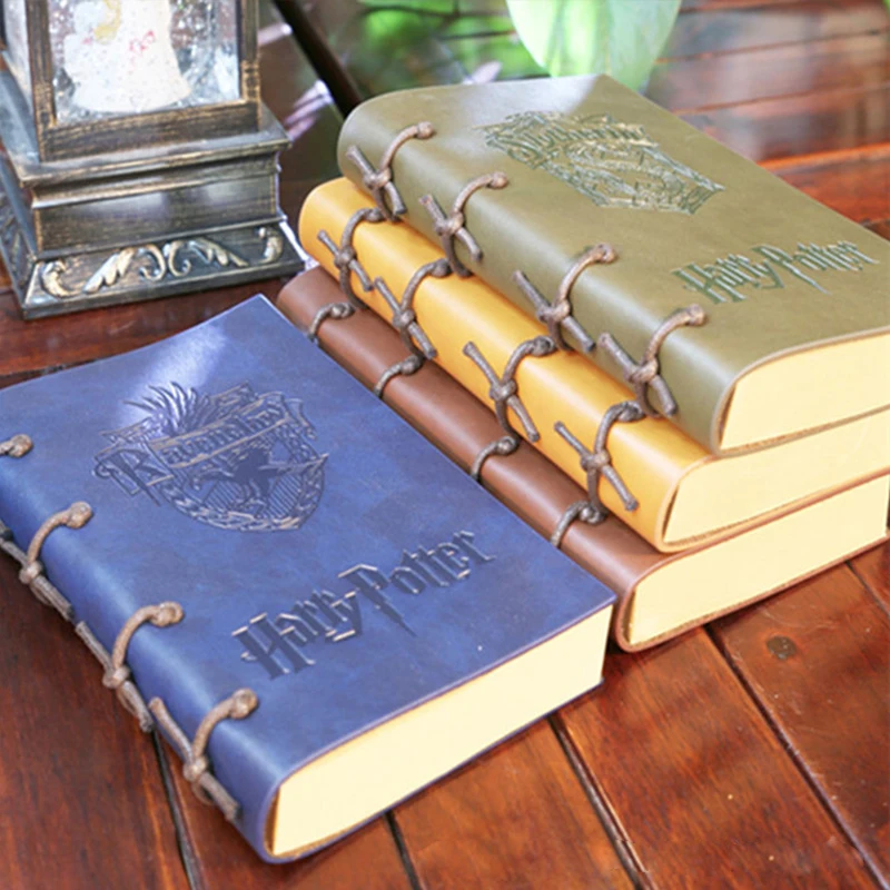 Badge Animal School Retro Notepad Kraft Paper Stringer Ledger Hogwarts Manuscript Planner Memo Customization