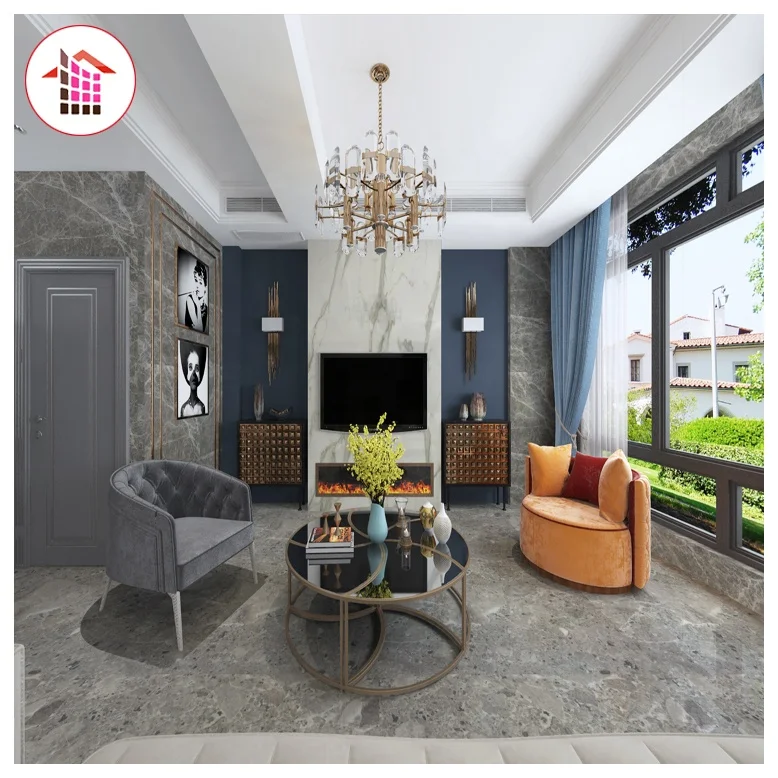 Italian Gris Athena Grey 24x24 Marble Tiles Stone For House Floor