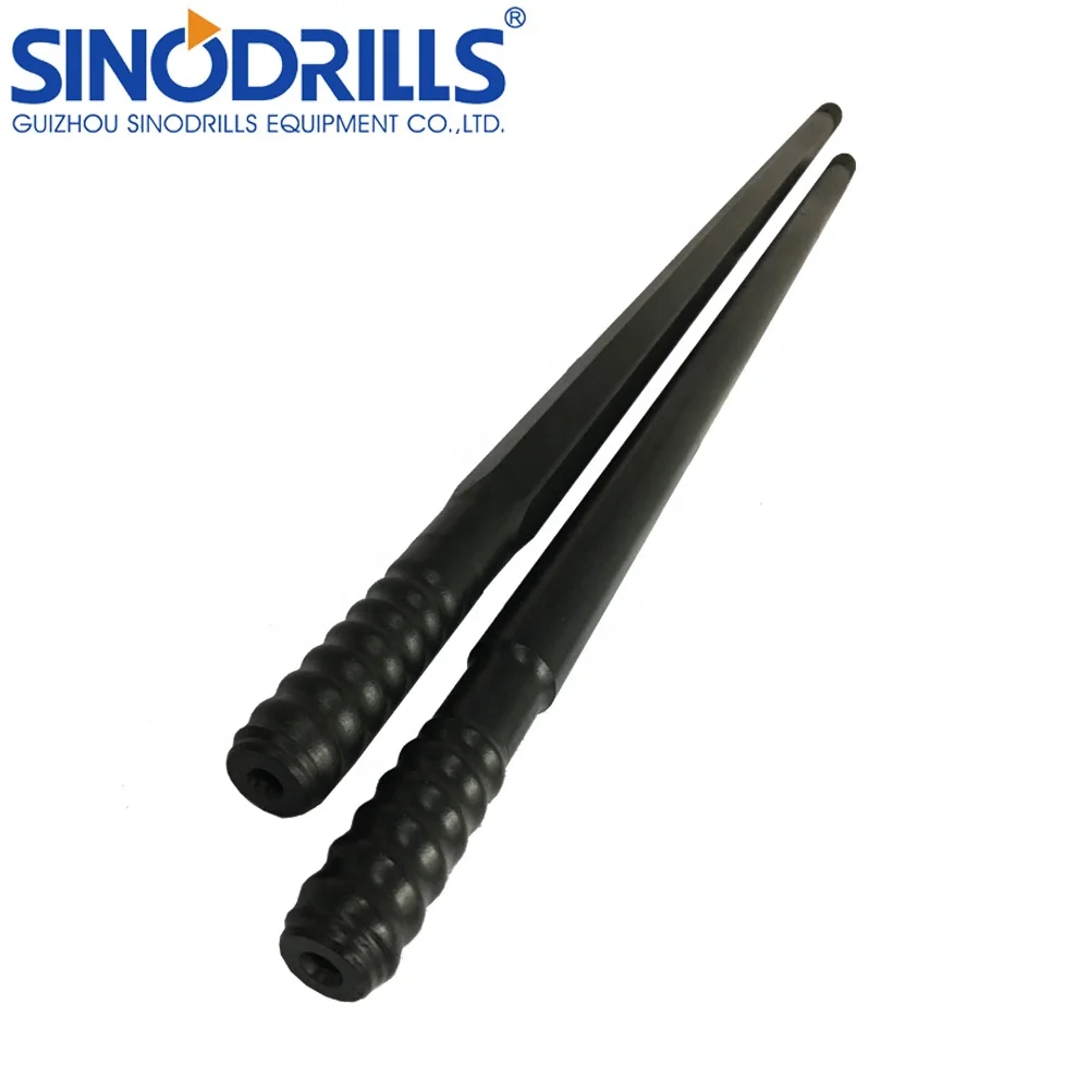 SINODRILLS Multi Function Mining Drill Bit T38 H35 R32 3700mm Full Carburized Threaded Drill Rod for Tunneling