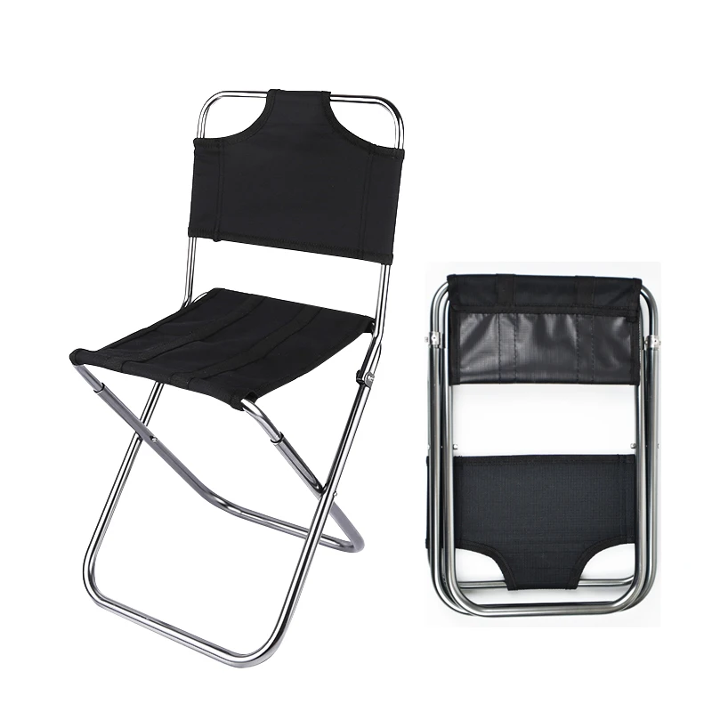 Wholesale Outdoor Portable Fishing Chair Folding Camping Stool with Backrest