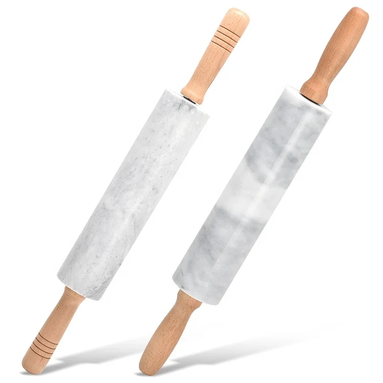 Adjustable Design Christmas Dough Roller Wooden Beech Marble Flour Dumpling Rolling Pin
