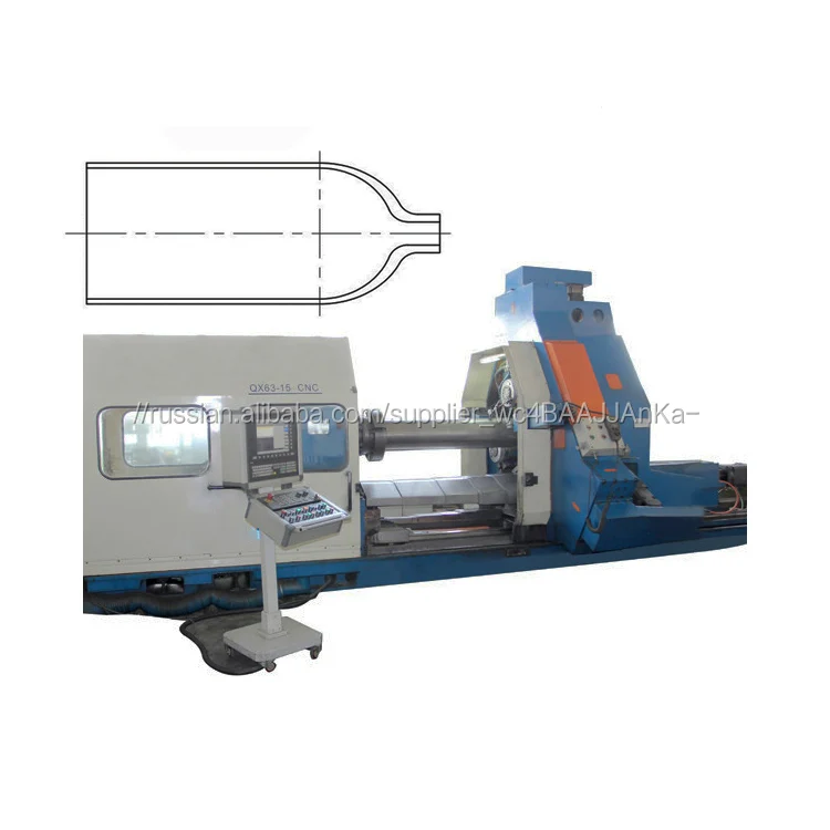 CNC цилиндрическая труба концом вниз Горячая спиннинг делая машину